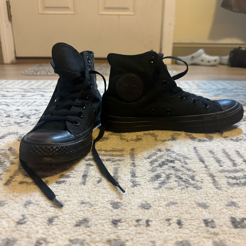 Black Converse  High-Top Sneakers